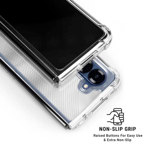 Costa Rica Soccer Flag Galaxy Z Fold7 Clear Case